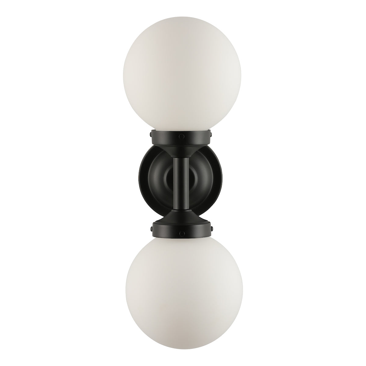 Buckley Double Wall Light, Black, IP44 Rated