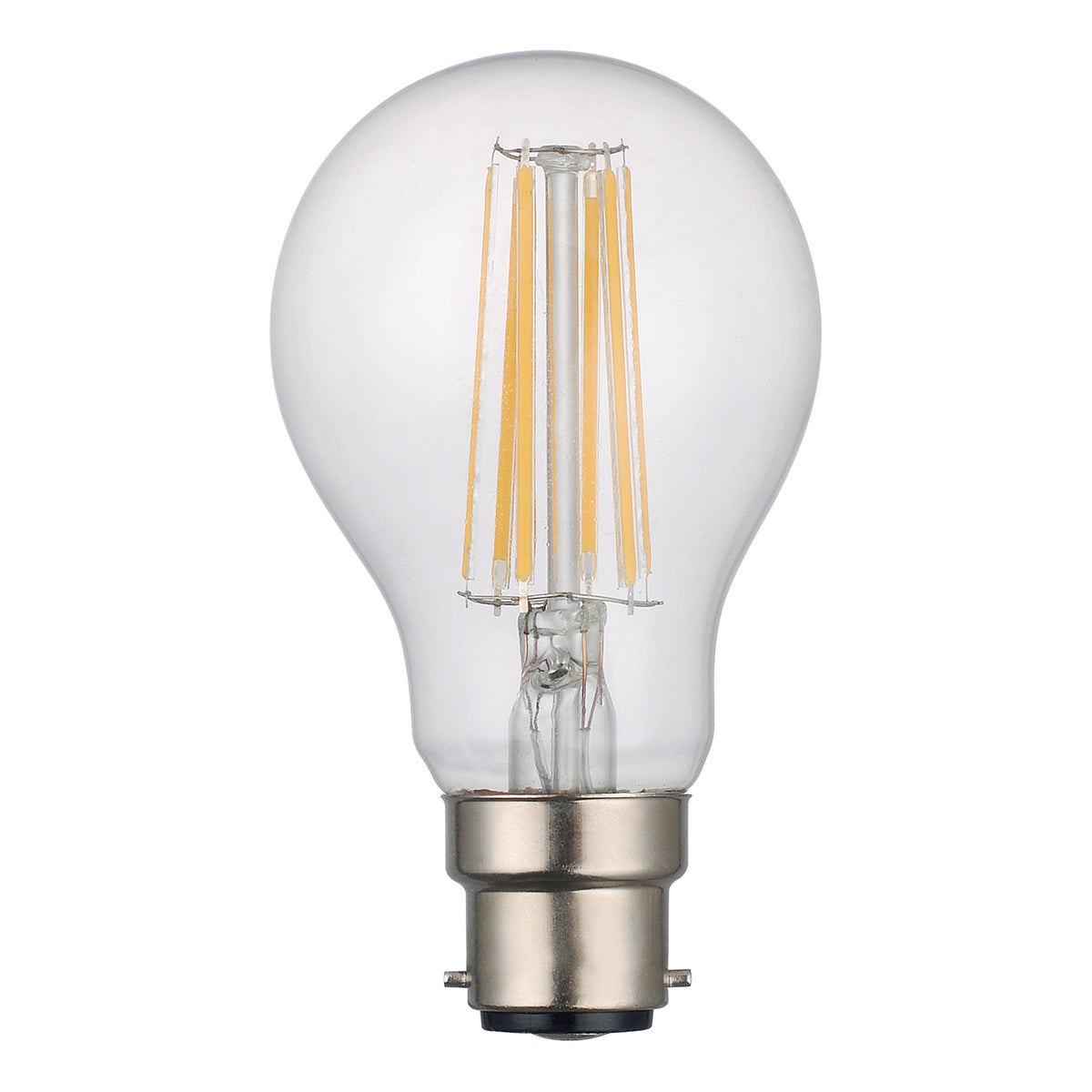 (SOLD AS 5PK) B22 LED DIMM GLS LAMP 8W 950LM CLEAR