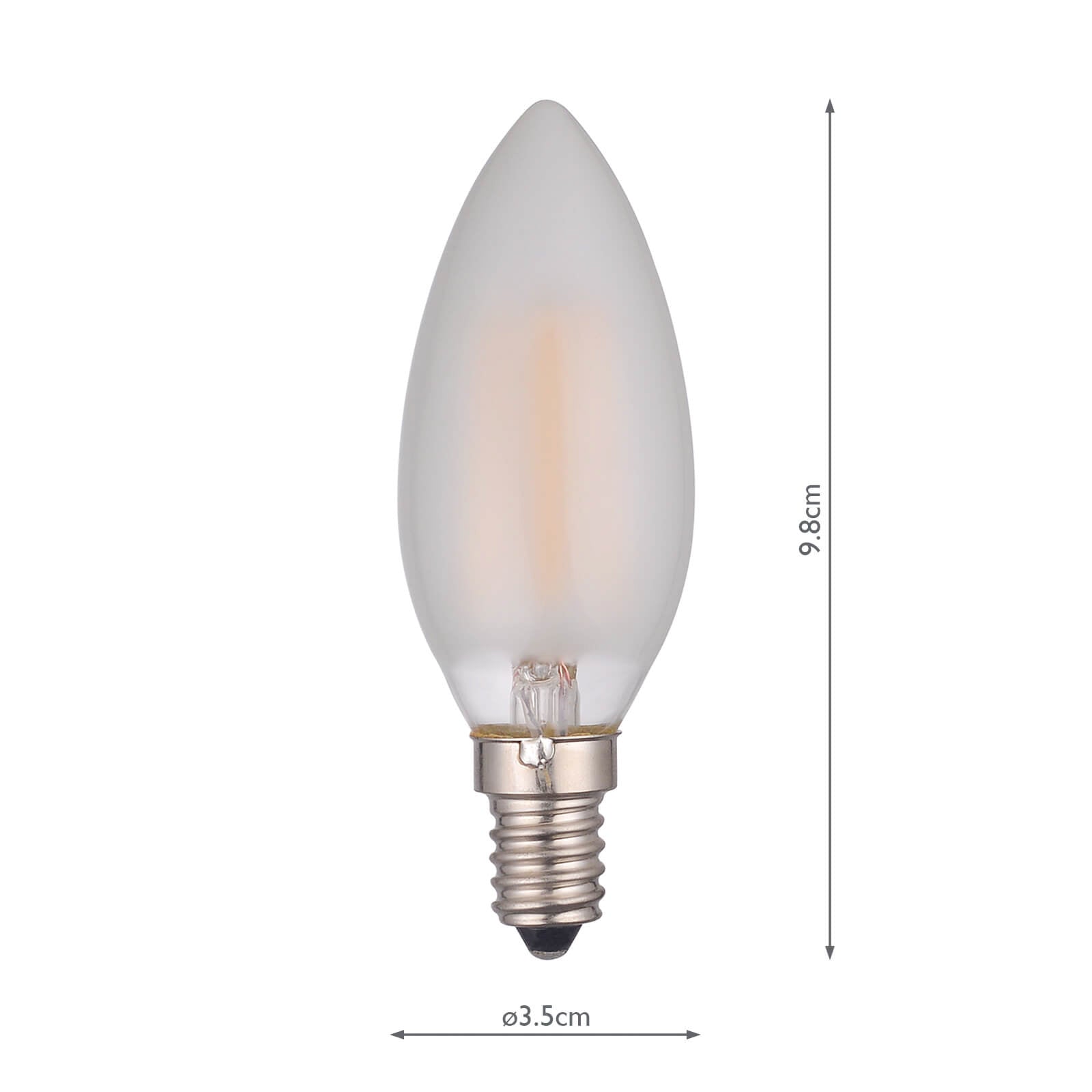 INDIVIDUAL  E14 LED CANDLE LAMP 4W 450LM FROSTED