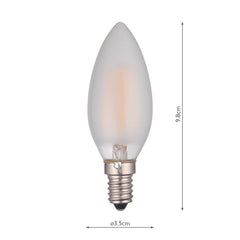 INDIVIDUAL  E14 LED CANDLE LAMP 4W 450LM FROSTED