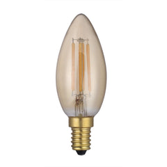 Single Vintage Candle LED Bulb Dimmable E14 4w