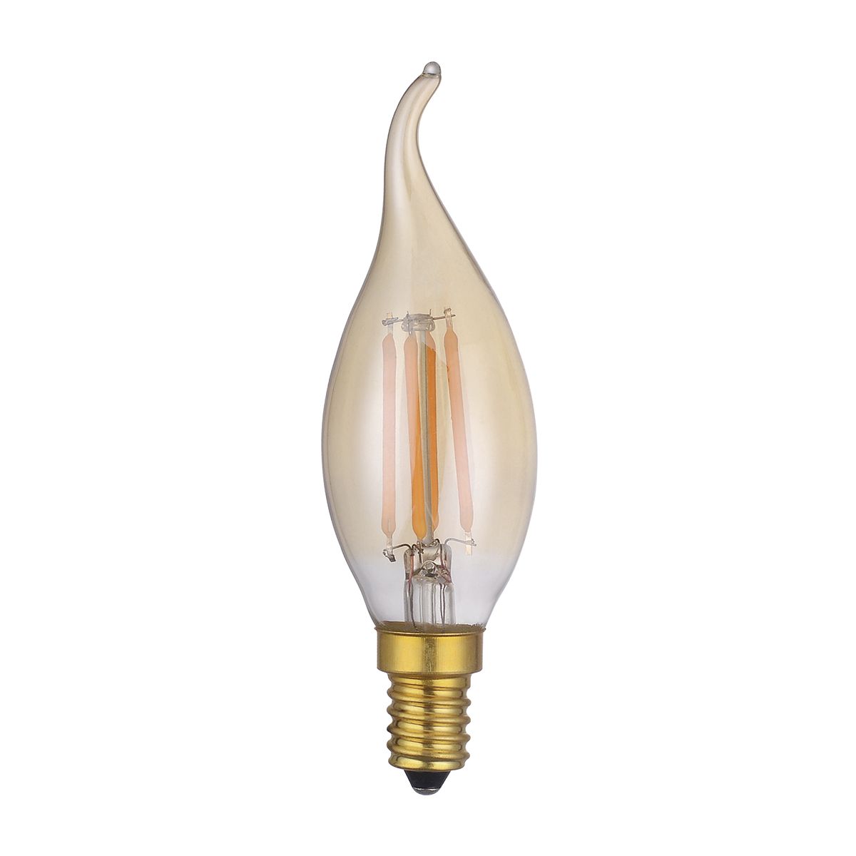 5 Pack Vintage Flame Tip Candle LED E14 Bulb 4w