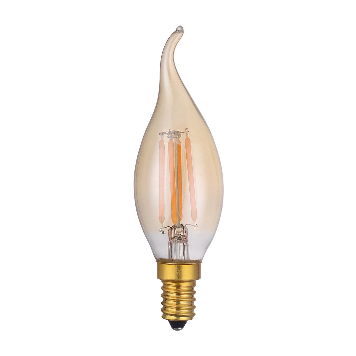 (SOLD AS 5PK)E14 LED DIM VINT CNDL TIP LAMP 4W 250