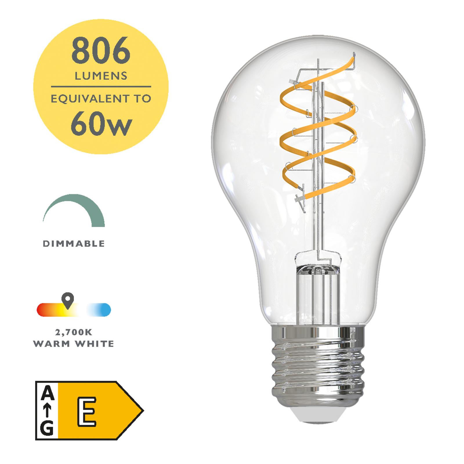 (SOLD AS 6PK) E27 A60 LED DIMM LAMP 7.2W 806LM 270