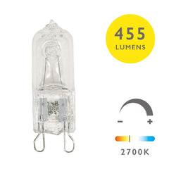 3 Pack G9 Clear Halogen Bulb 33w 240V