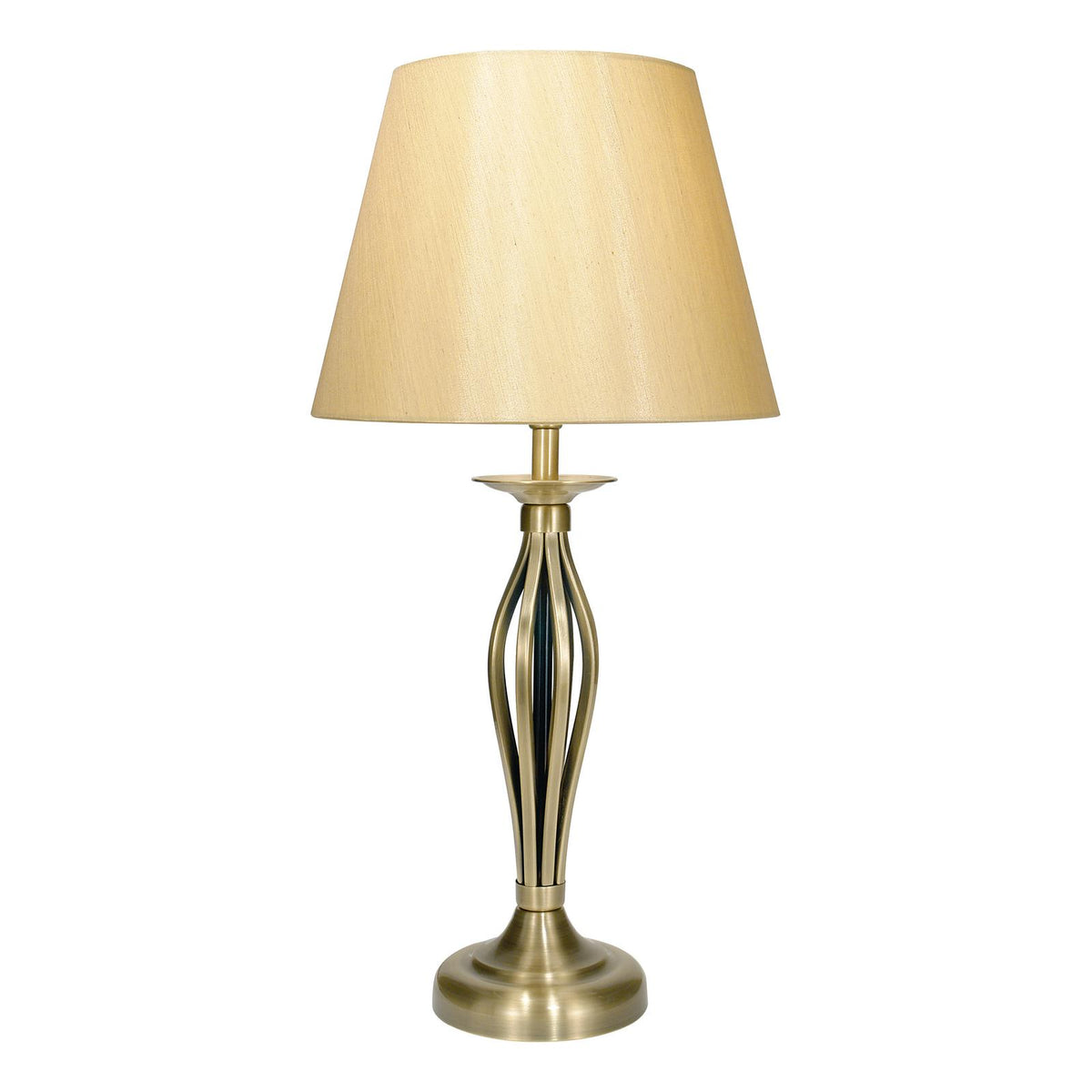 Bybliss Table Lamp Antique Brass With Shade
