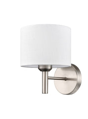 Franklite Barolo Single Wall Light Satin Nickel