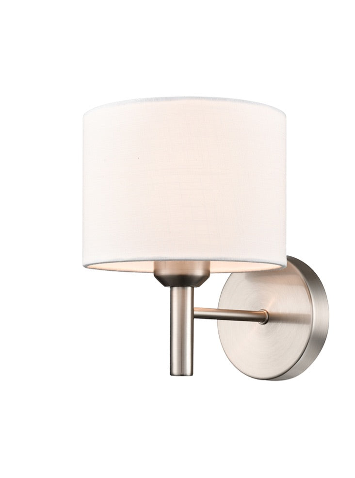 Franklite Barolo Single Wall Light Satin Nickel