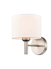 Franklite Barolo Single Wall Light Satin Nickel