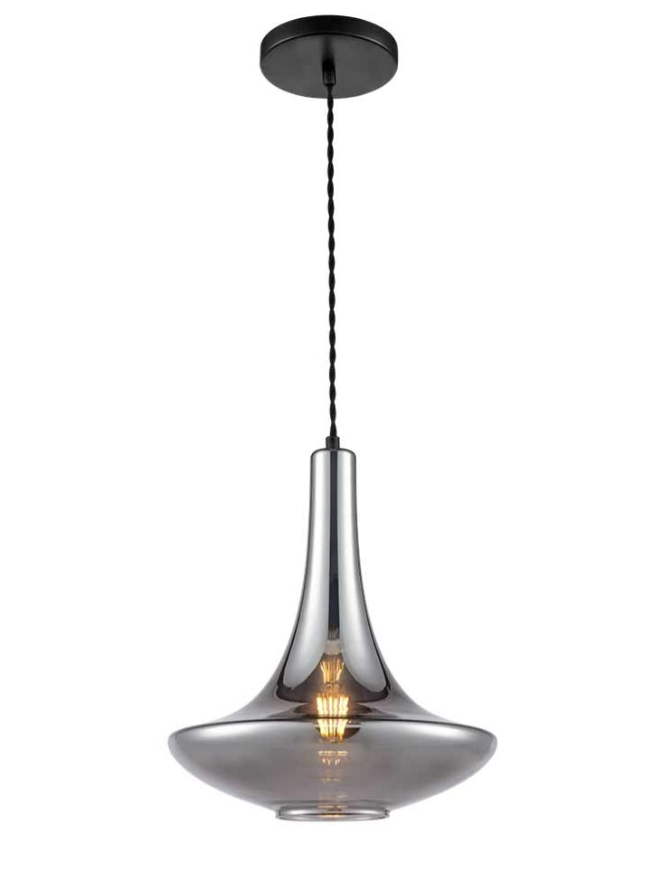 Bordeaux Smoked Glass Finish Pendant