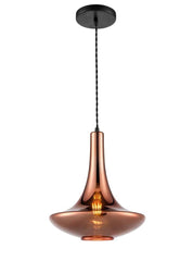 Bordeaux Copper Glass Finish Pendant
