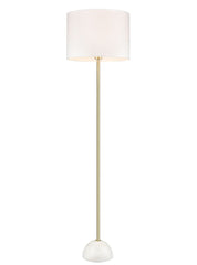 Brooke Satin Brass Floor Lamp