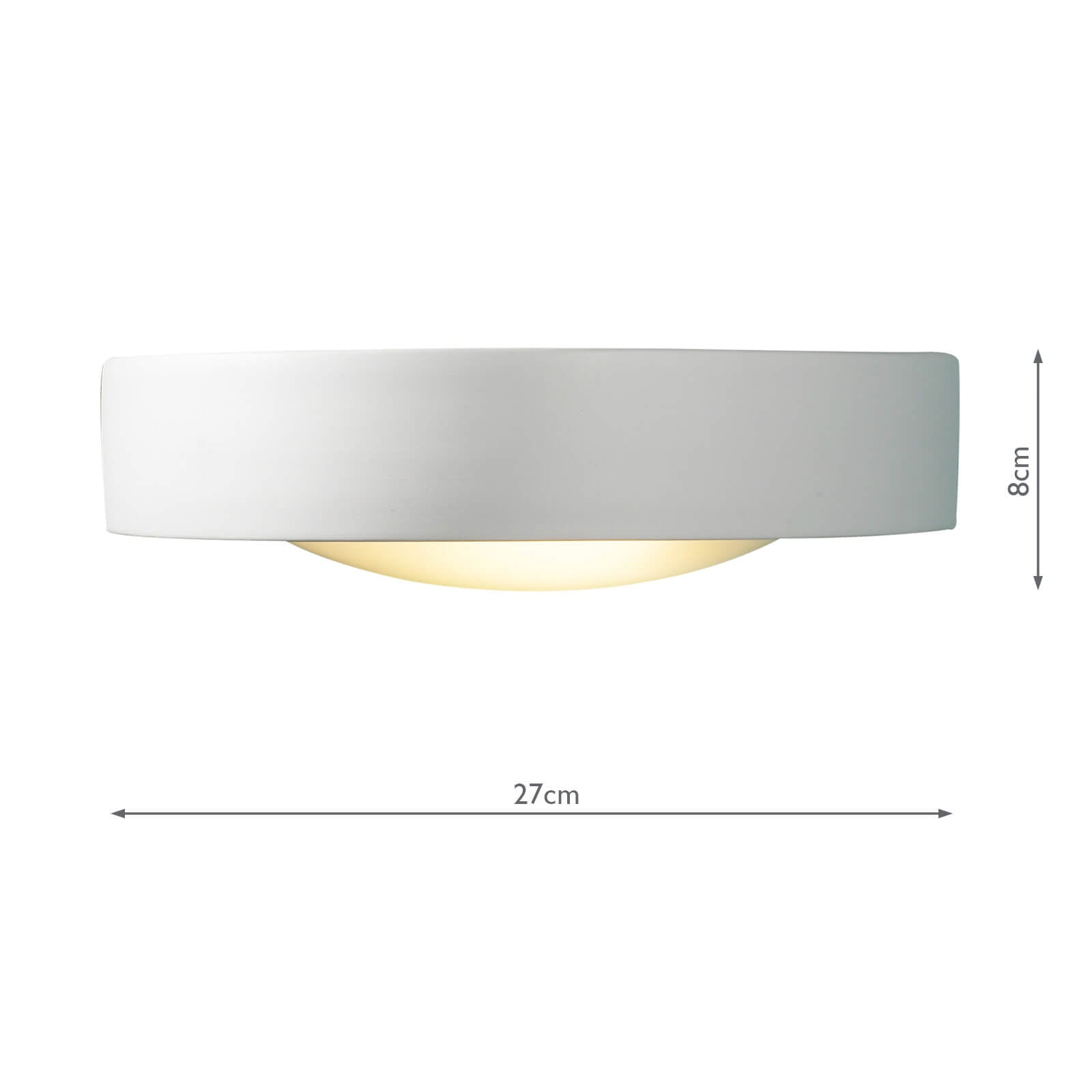 Catalan Wall Washer White Ceramic