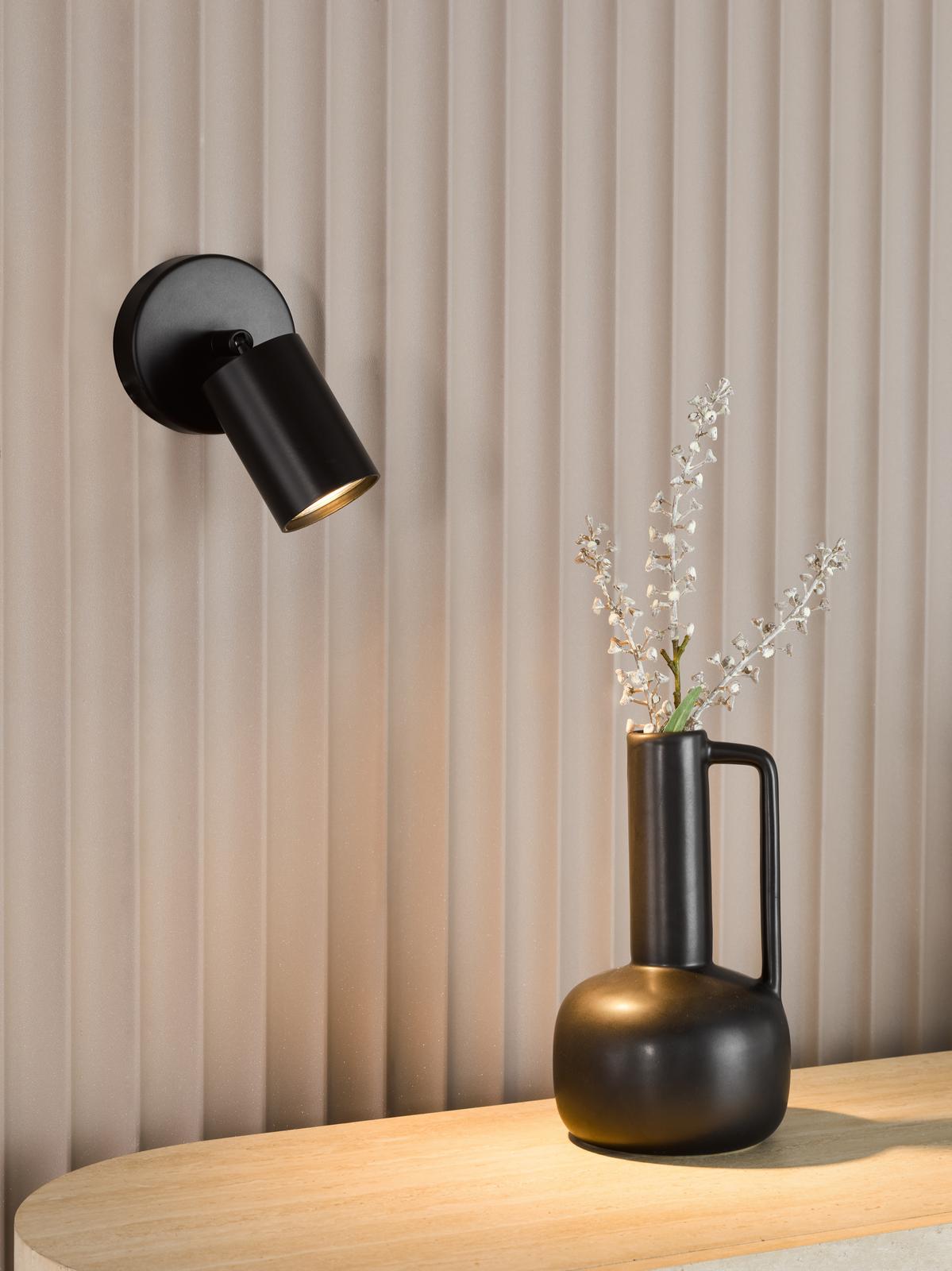 Cawley Single Spotlight Matt Black