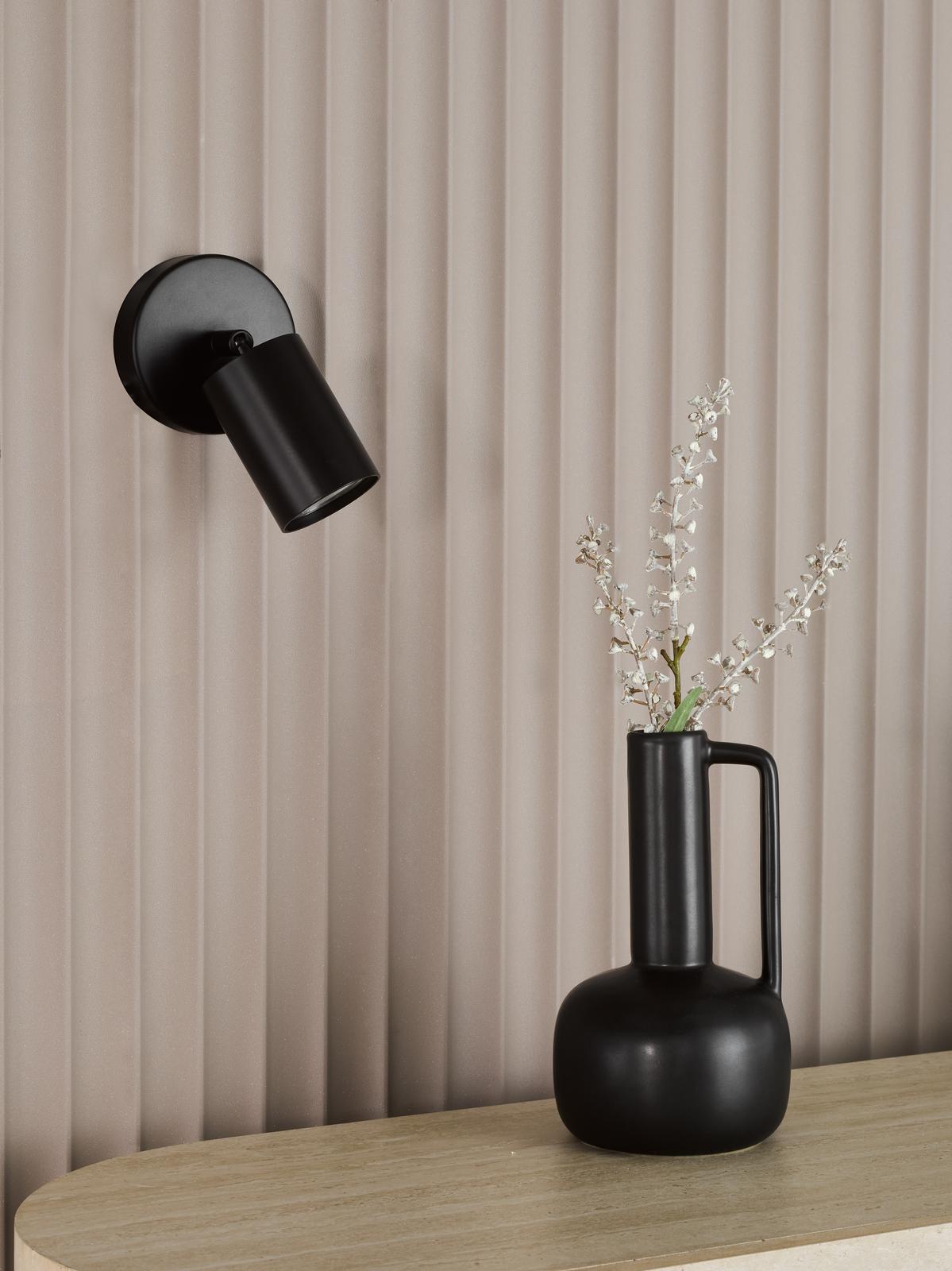 Cawley Single Spotlight Matt Black