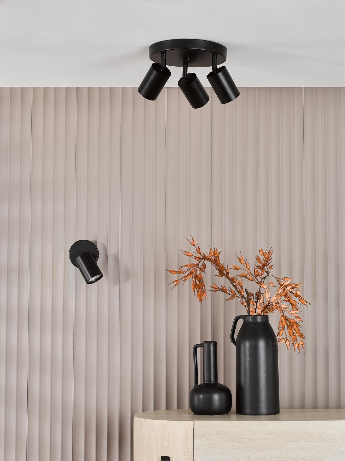 Cawley Single Spotlight Matt Black
