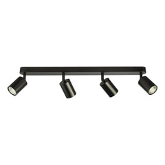 Cawley 4 Light Plate Spotlight Matt Black