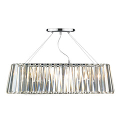 Cecilia 3 Light G9 Oval Linear Pendant Bar