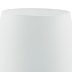 Cezanne White Faux Silk Tapered Drum Shade White 40cm