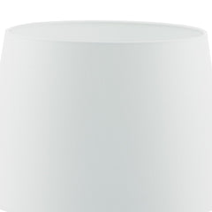 Cezanne White Faux Silk Tapered Drum Shade 45cm
