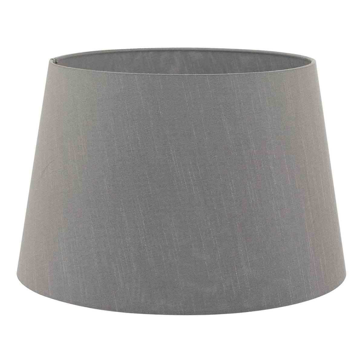 Cezanne Grey Faux Silk Tapered Drum Shade 45cm
