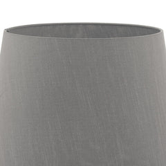 Cezanne Grey Faux Silk Tapered Drum Shade 45cm