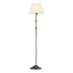 David Hunt Lighting Chester Adjustable Height Floor Lamp Antique Brass CHE4975
