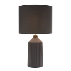 dar Lighting Chloris Large Table Lamp Grey With Shade