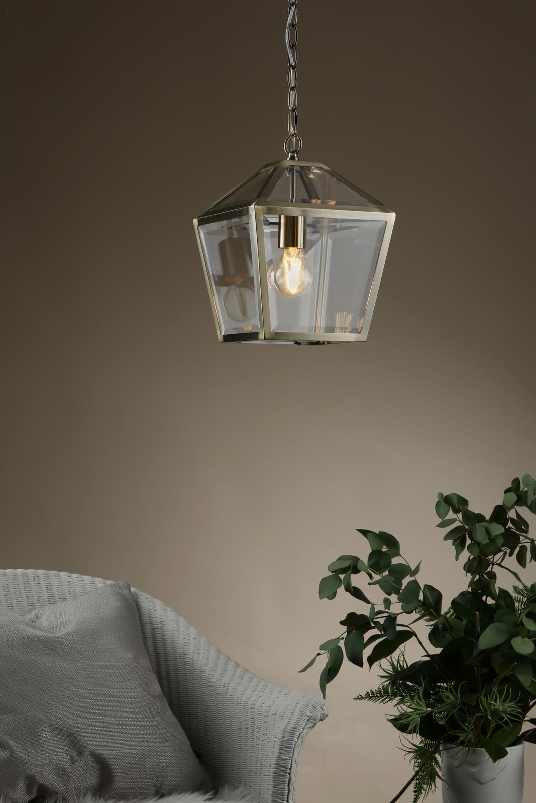Churchill 1 Light Pendant Antique Brass