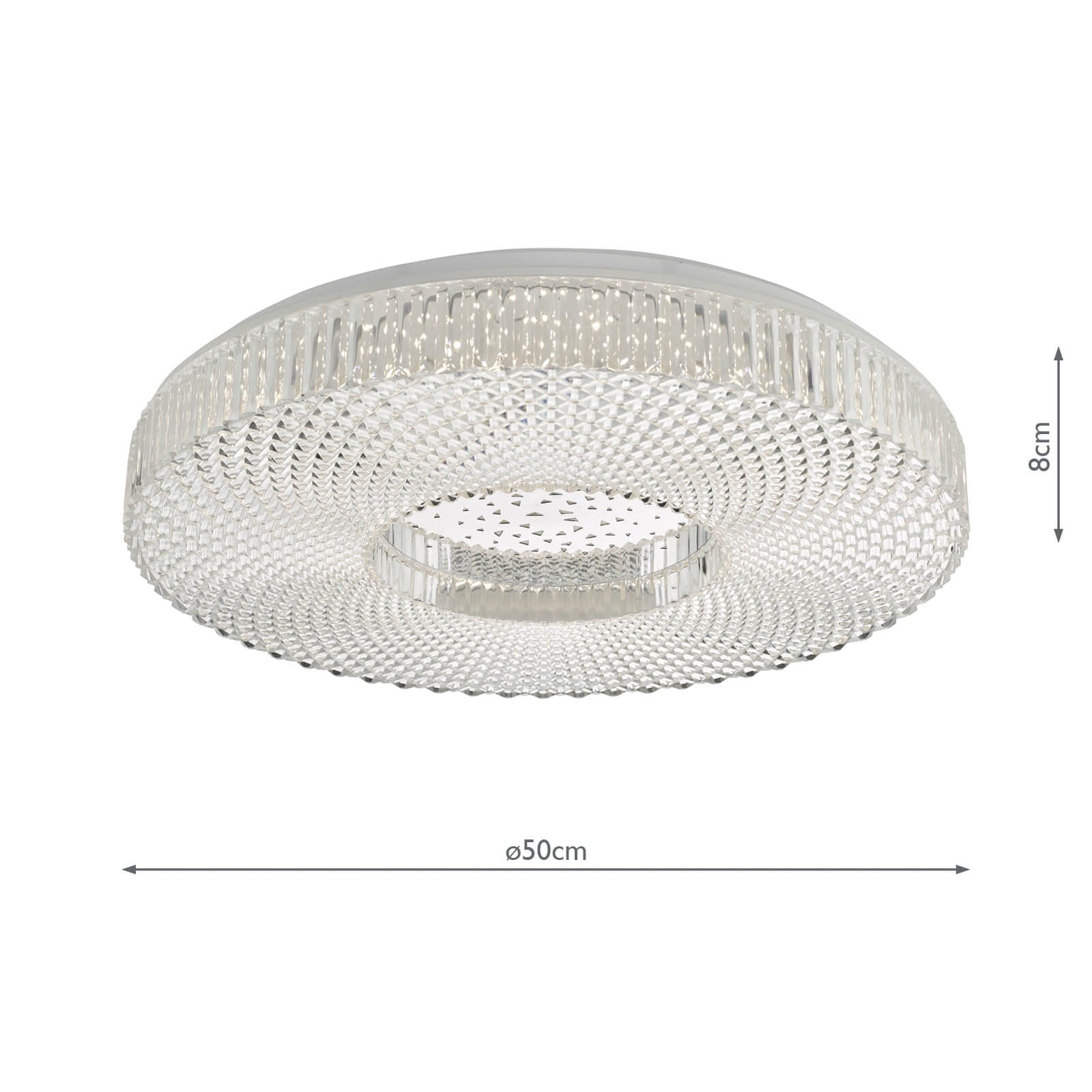 Cimona Flush Acrylic Large LED
