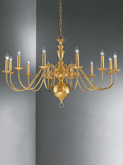 Franklite, Delft 12lt Fitting. Polished Brass