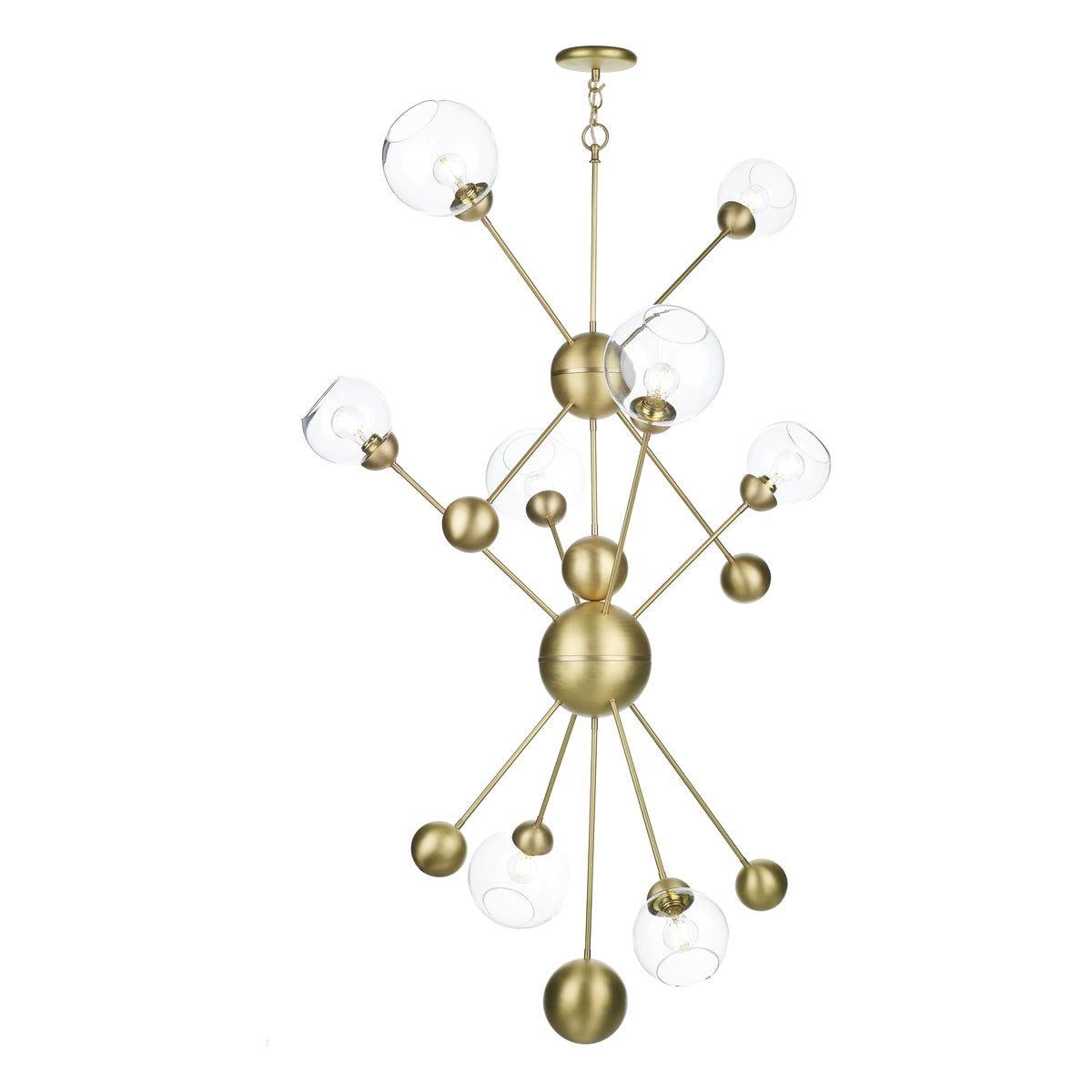 David Hunt Lighting Cosmos Pendant Butter Brass COS0840