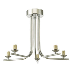 Cradle 5 Light Semi Flush Polished Chrome Frame Only