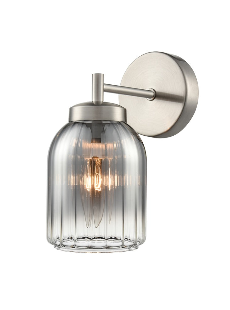Caligo 1lt Wall Light in Satin Nickel
