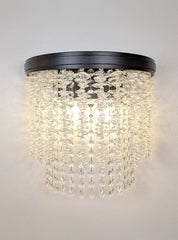 Coral 2lt Wall Light in Matt Black