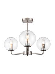 Court 3lt Fitting in Satin Nickel