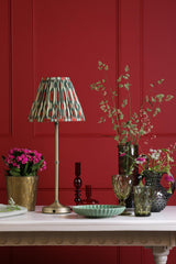 Dahl Rechargeable Table Lamp Matt Antique Brass With Shade LED