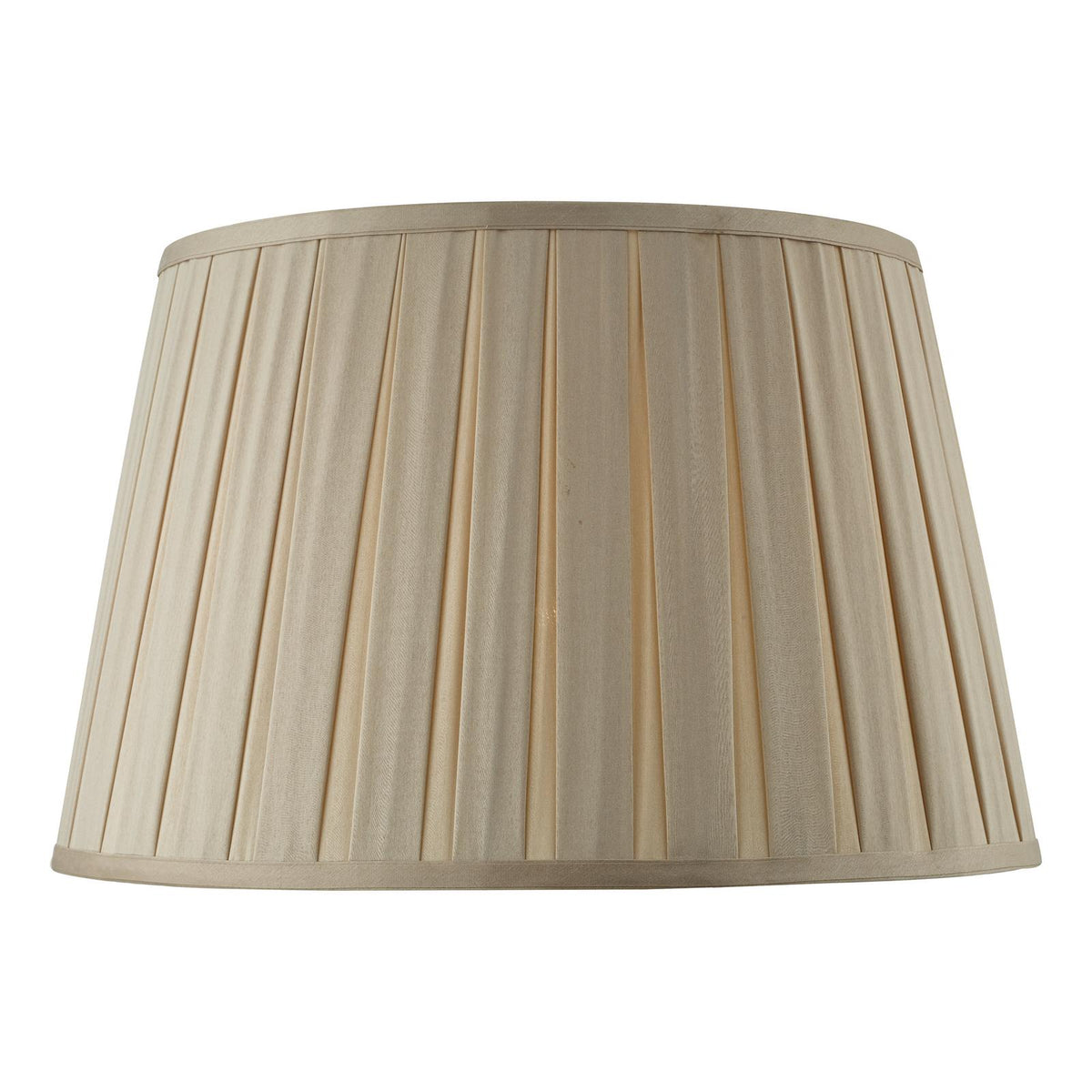 Degas Taupe Faux Silk Tapered Drum Shade 40cm