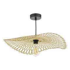 Deja Easy Fit Pendant Natural Rattan