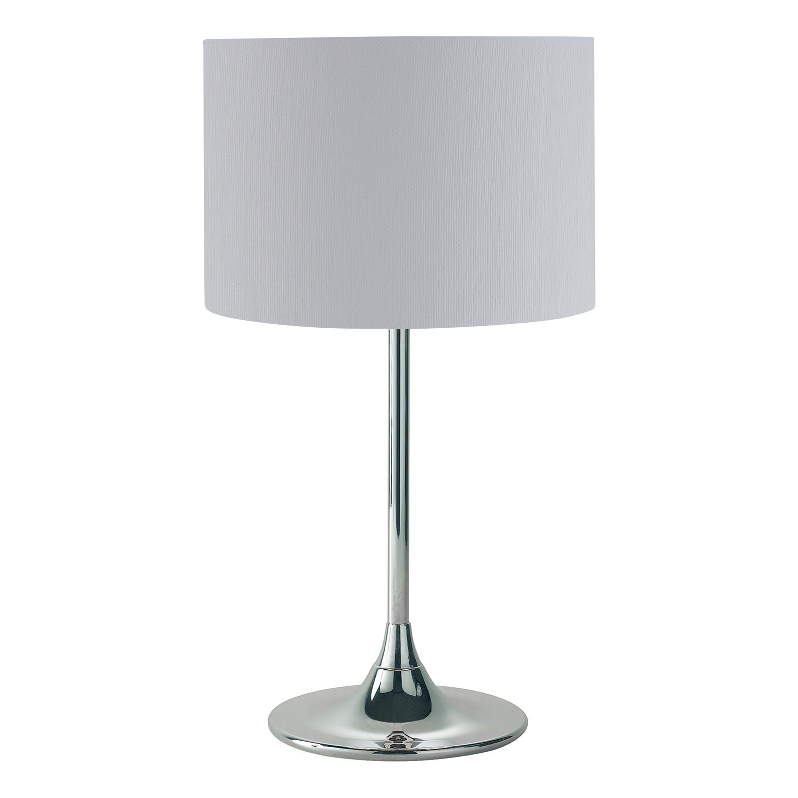Delta Table Lamp Polished Chrome With Shade