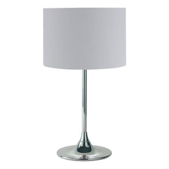 Delta Table Lamp Polished Chrome With Shade