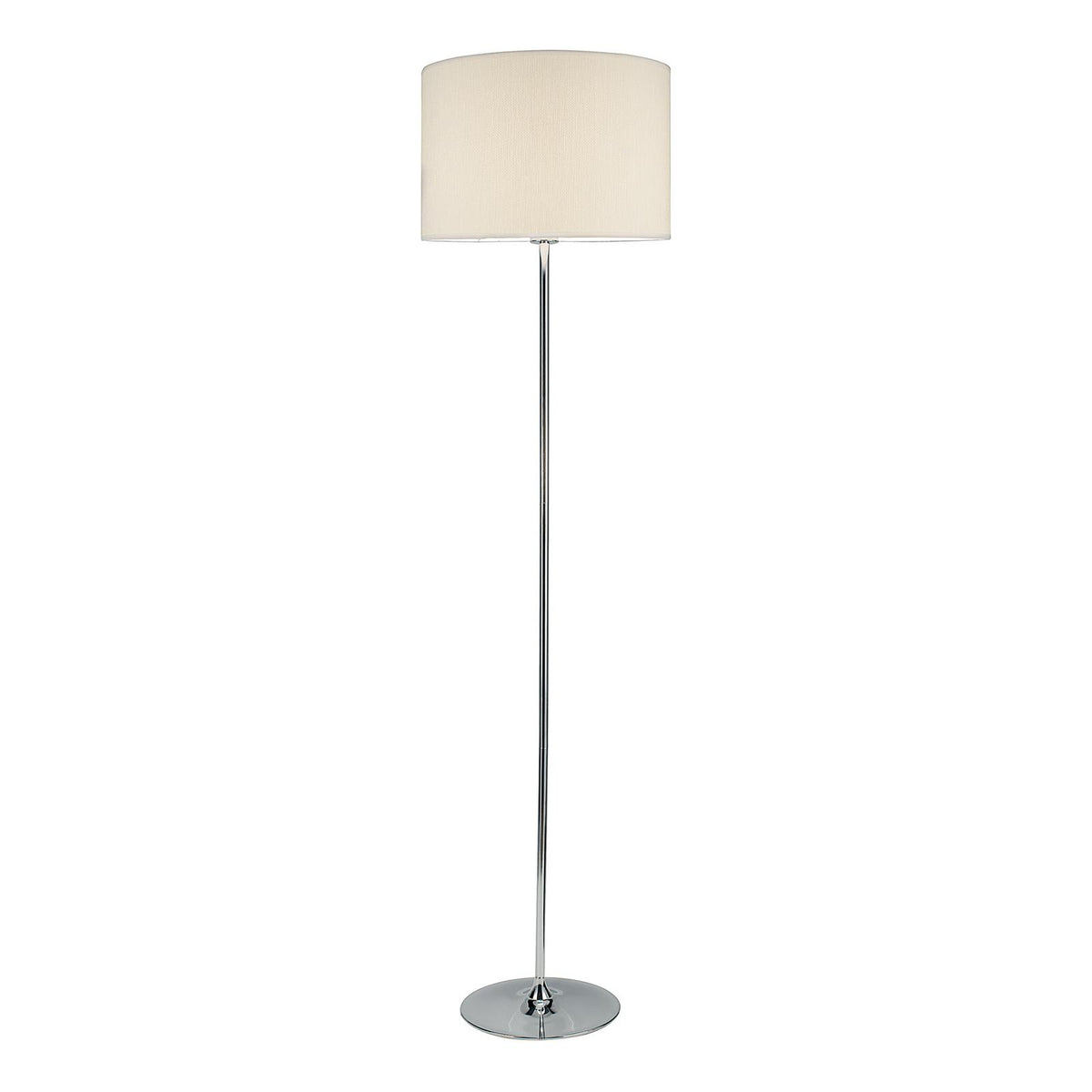 Delta Floor Lamp Polished Chrome With Shade