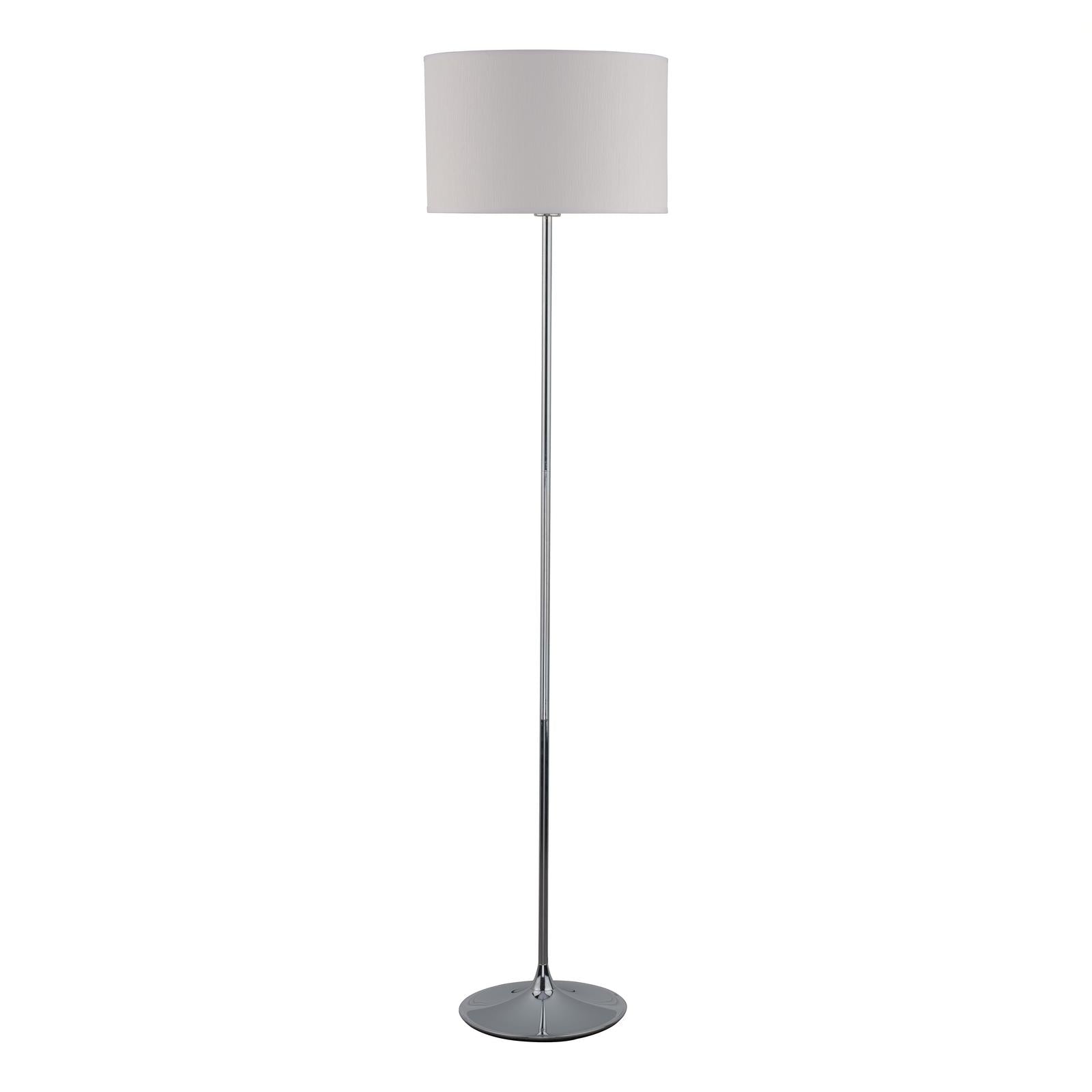 Delta Floor Lamp Polished Chrome With Shade