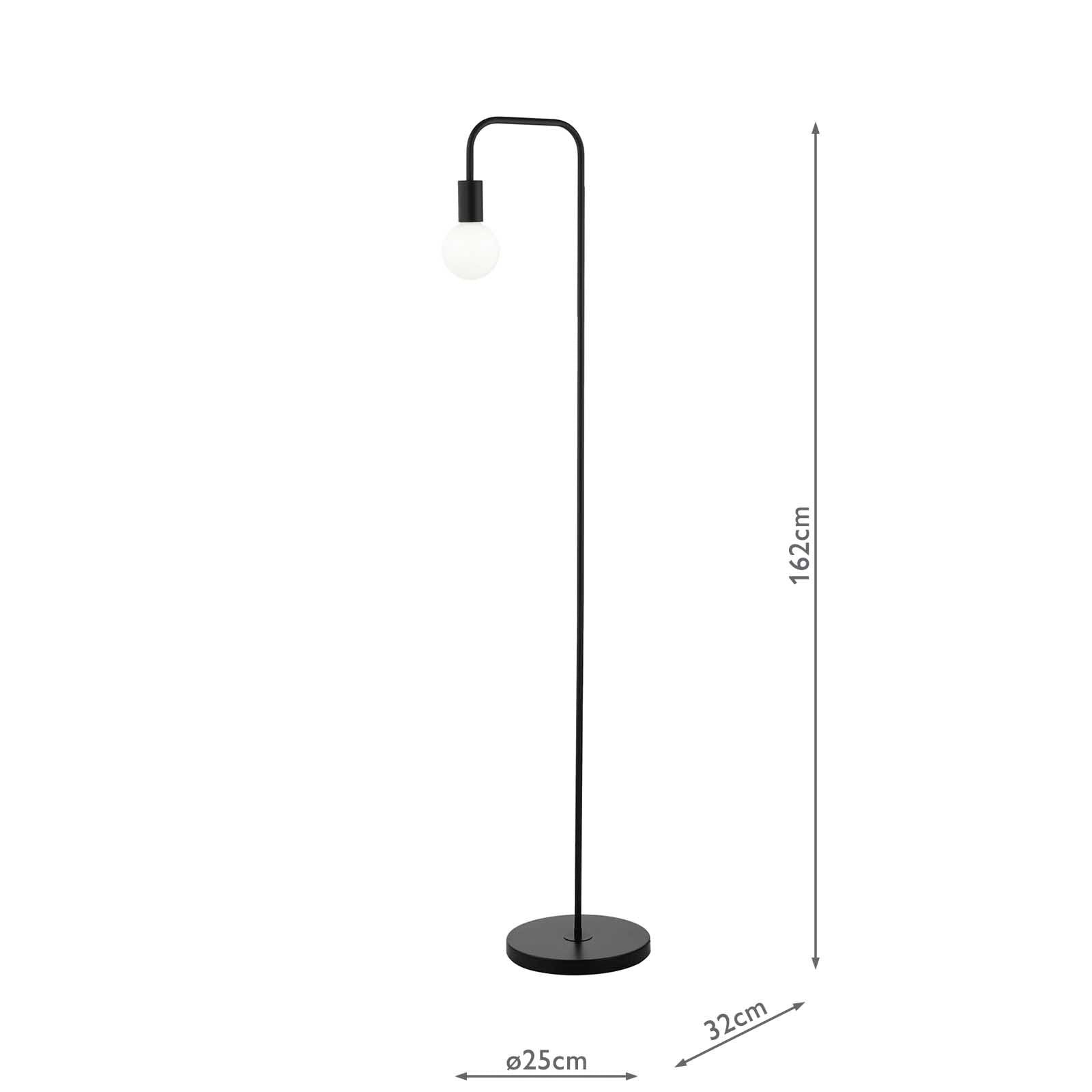 Dena Floor Lamp Matt Black