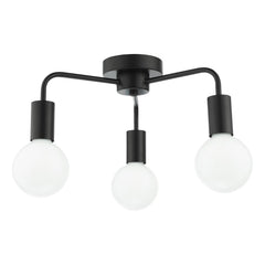 Dena 3 Light Semi-Flush Matt Black