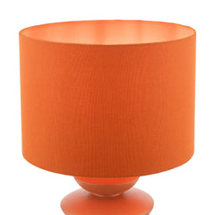 Discus Ceramic Table Lamp Orange With Shade