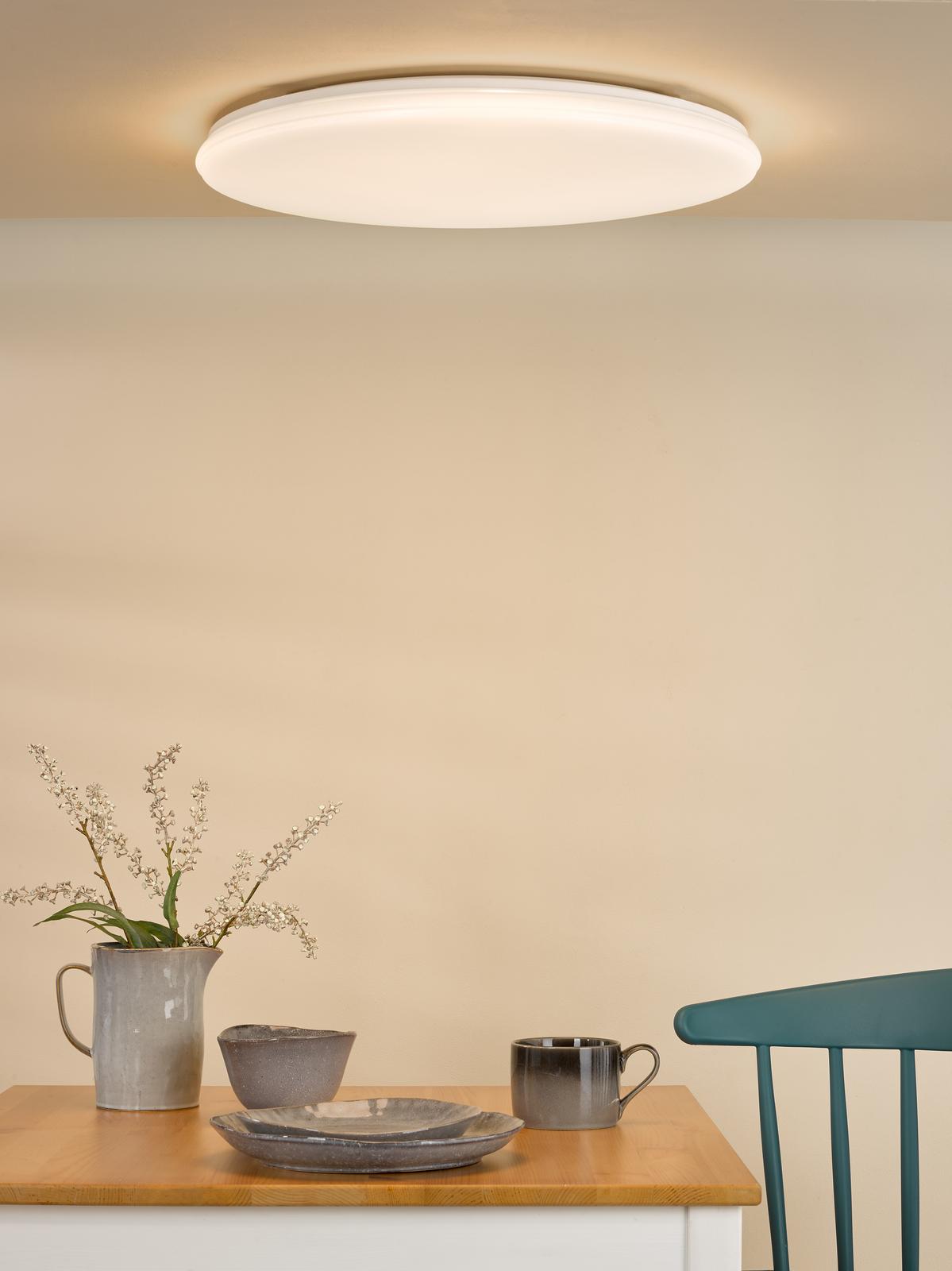 Duena Flush White Frosted Acrylic LED