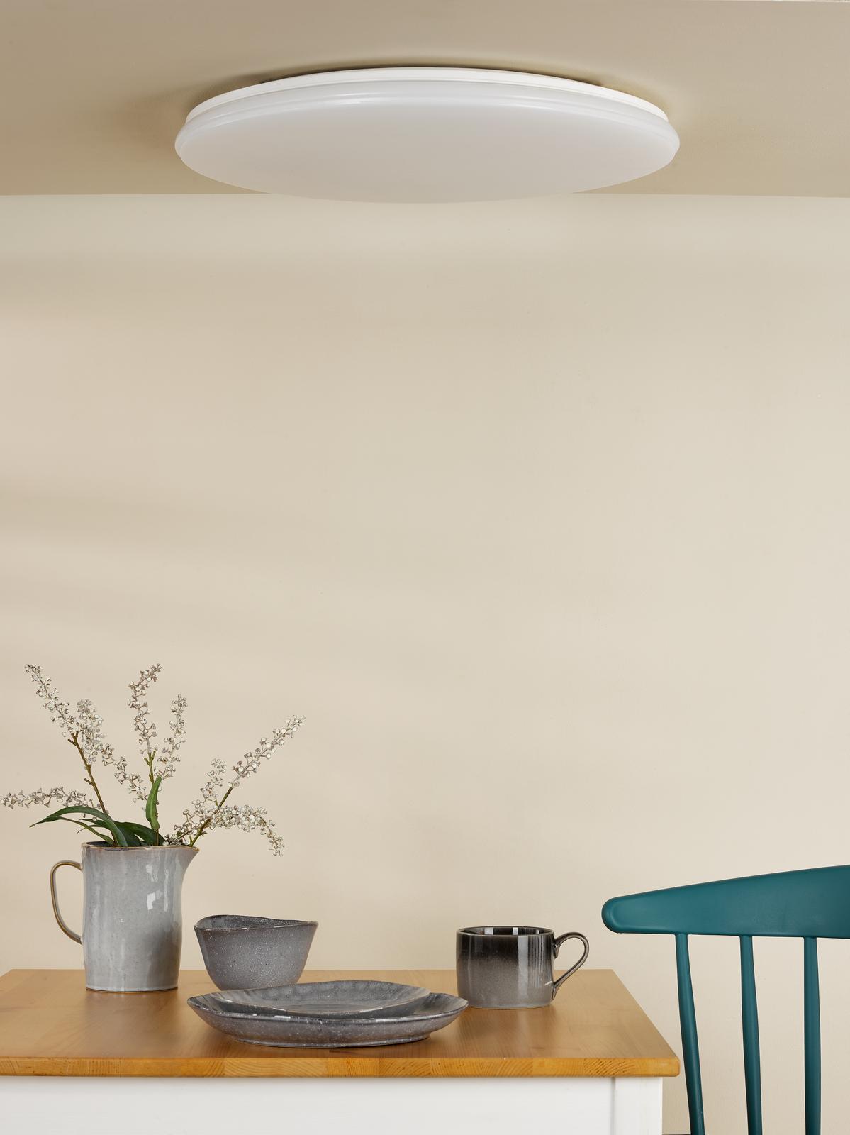 Duena Flush White Frosted Acrylic LED