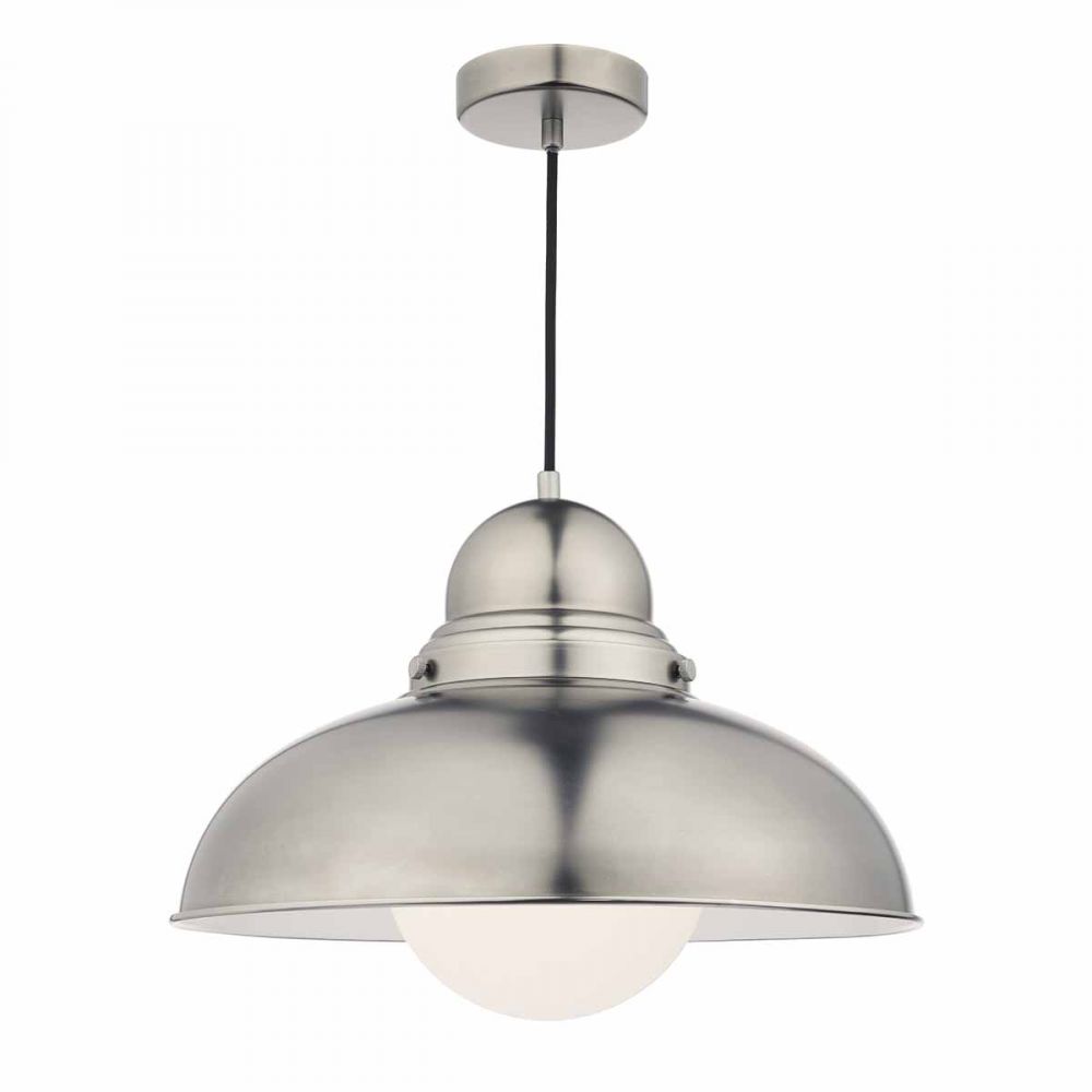 Dynamo 1 Light Large Pendant Antique Chrome