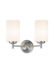 Franklite. Decima 2lt Bracket. Satin Nickel